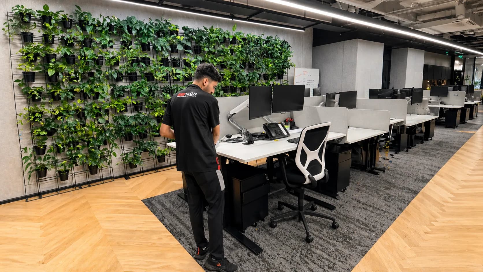 Professional Ikon Property Service team in a modern office
